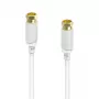 Cabo coaxial Hama 00202020 3 m tipo F branco