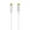 Cabo coaxial Hama 00202020 3 m tipo F branco