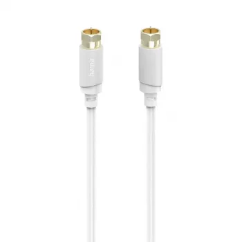 Cabo coaxial Hama 00202020 3 m tipo F branco
