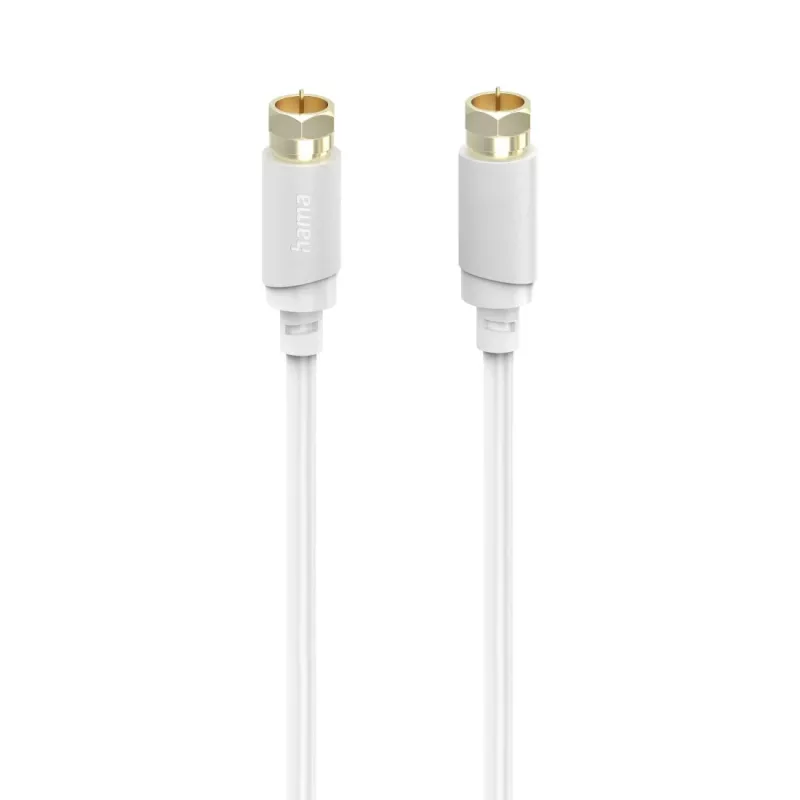 Cabo coaxial Hama 00202020 3 m tipo F branco