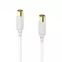 Cabo coaxial Hama 00202026 10 m branco