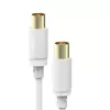 Cabo coaxial Hama 00202026 10 m branco