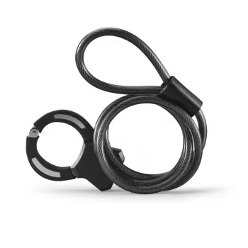Hama 00178159 Fechadura para bicicleta preta 1200 mm cabo de aço
