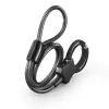 Hama 00178159 Fechadura para bicicleta preta 1200 mm cabo de aço