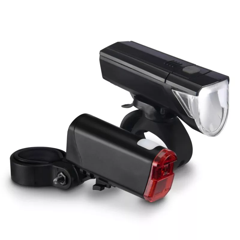 Hama 00185838 Conjunto de luzes LED para bicicleta, dianteira e traseira, pilhas, StVZO