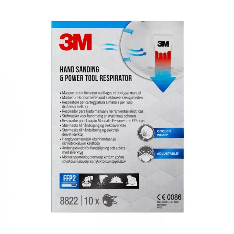 3M 8822 FFP2 10 unid. taça