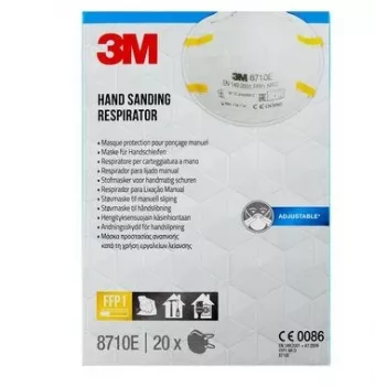 3M 8710PRO20 Máscara antipoeira 20 unid. taça FFP1