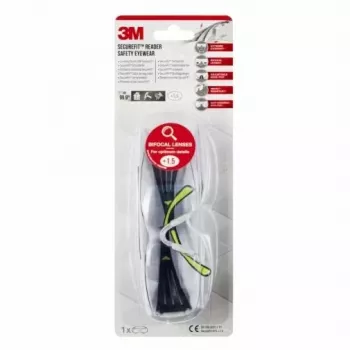 3M SF415C1 Óculos de proteção policarbonato (PC) preto, amarelo