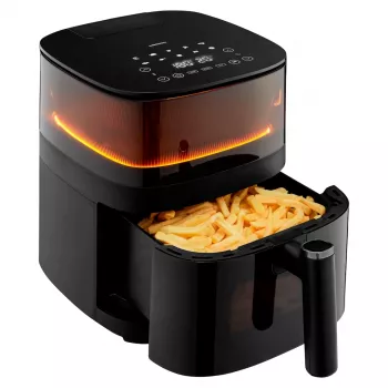 MEDION LIFE X10 XL Single 5 L 1500 W fritadeira de ar quente preta