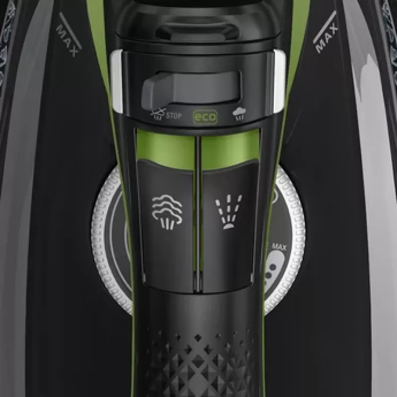 Rowenta DW6330 Eco Intelligence Ferro a seco e a vapor Microsteam 400 HD base 2500 W preto, verde