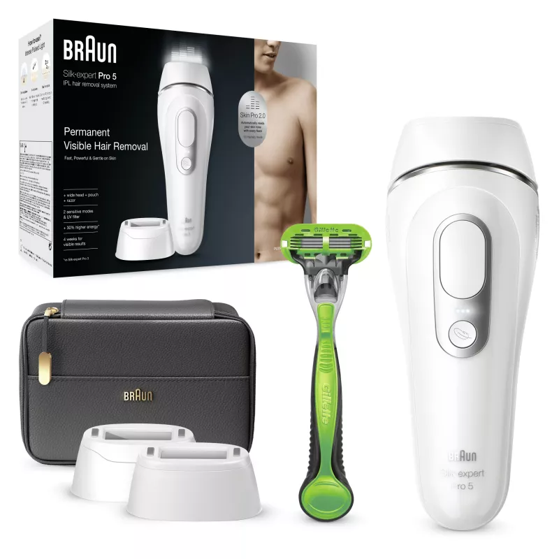 Braun Silk-expert Pro Silk·expert Pro 5 PL5145 Luz pulsada intensa (IPL) prateado, branco