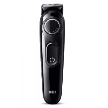 Braun BeardTrimmer 3 Beard Trm 3 BT3400, lavável, pilha, preto