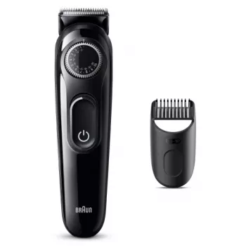 Braun BeardTrimmer 3 Beard Trm 3 BT3400, lavável, pilha, preto