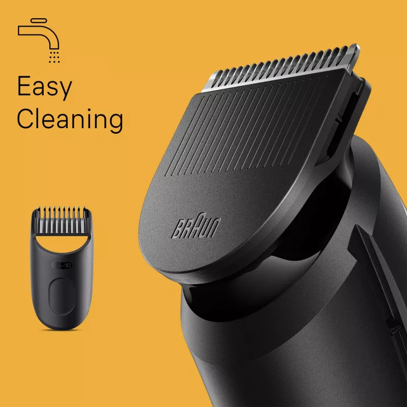 Braun BeardTrimmer 3 Beard Trm 3 BT3400, lavável, pilha, preto