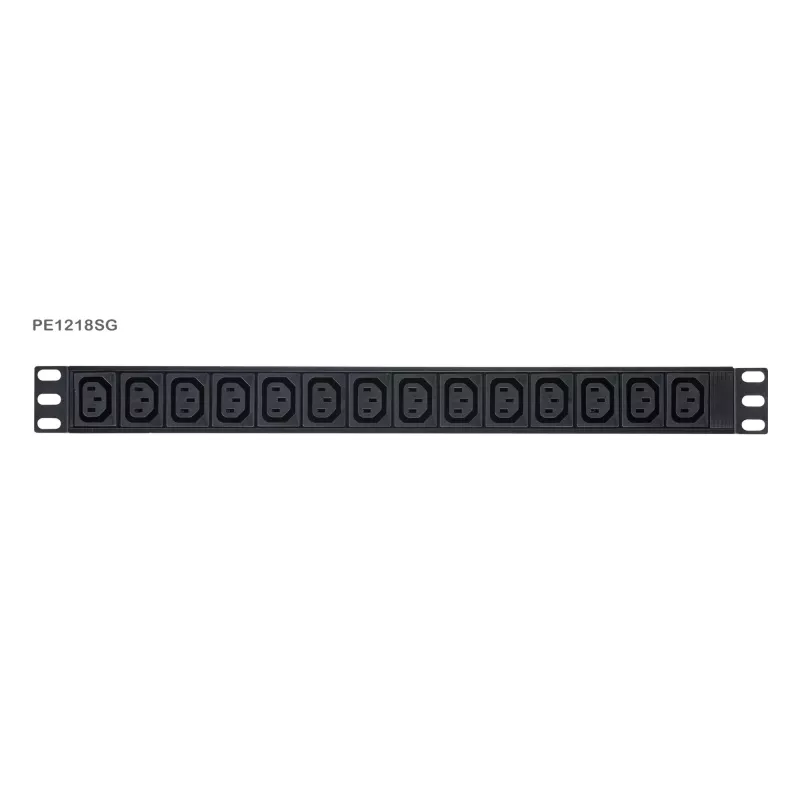 ATEN Basic Metered 1U PDU com proteção contra sobretensão, Basic, Metered, 1U, Preto, LCD, 18 saídas AC, conector fêmea C13