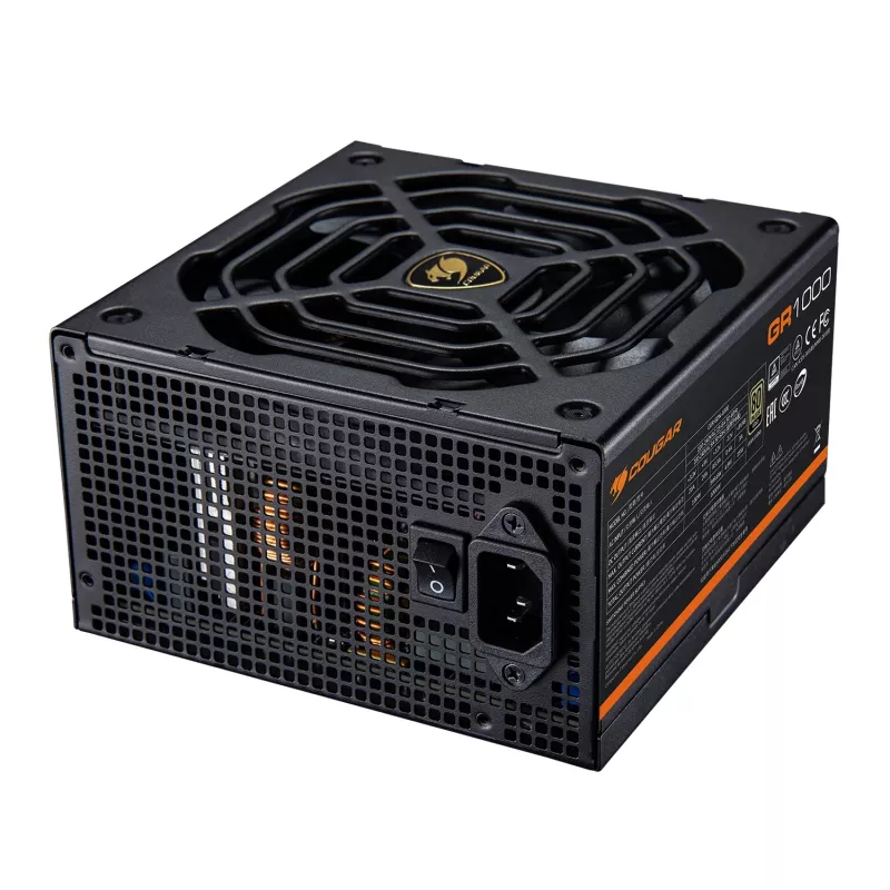 Fonte de alimentação COUGAR GR 1000W ATX3.1 PCIE 5.1 80 PLUS Gold, 1000 W, 20+4 Pin ATX, ventoinha de 120 mm