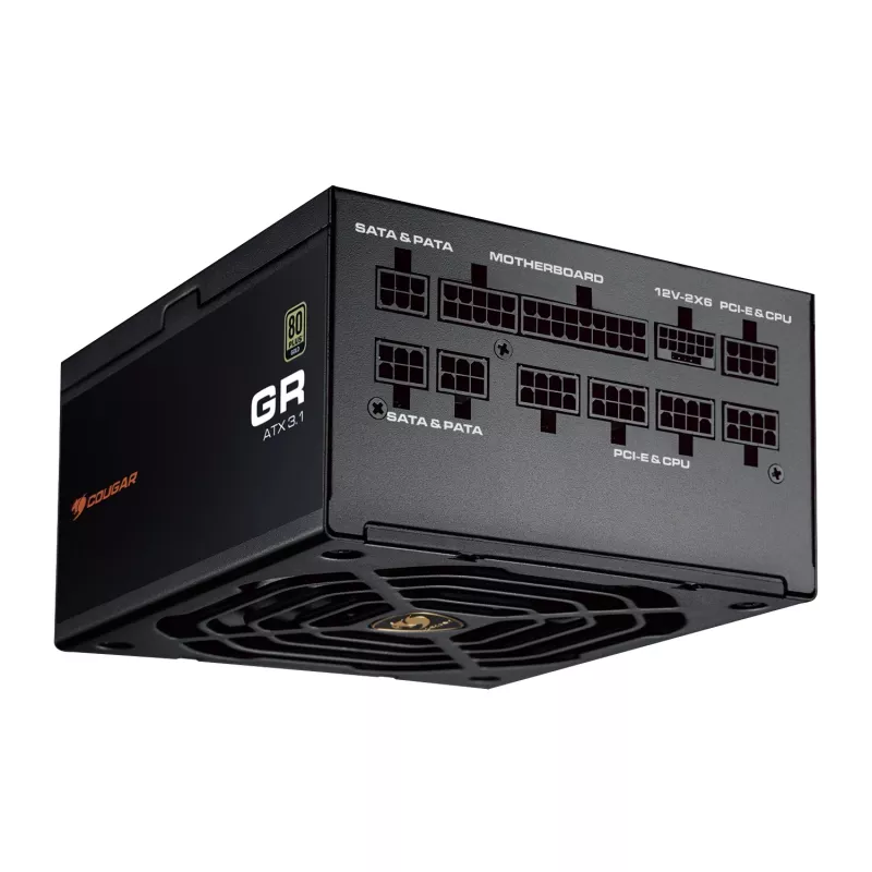 Fonte de alimentação COUGAR GR 1000W ATX3.1 PCIE 5.1 80 PLUS Gold, 1000 W, 20+4 Pin ATX, ventoinha de 120 mm