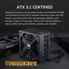 Fonte de alimentação COUGAR GR 1000W ATX3.1 PCIE 5.1 80 PLUS Gold, 1000 W, 20+4 Pin ATX, ventoinha de 120 mm