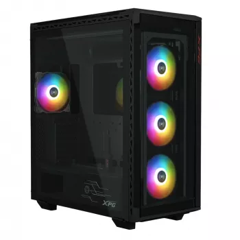 XPG BATTLECRUISER II ST Mid-Tower Preto, Midi Tower, PC, Preto, ATX, EATX, micro ATX, Mini-ITX, Aço inoxidável, Gaming