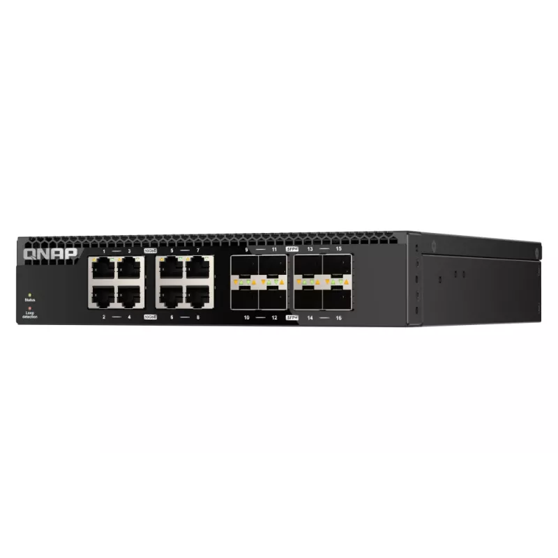 QNAP QSW-3216R-8S8T Switch de rede Unmanaged L2 10G Ethernet (100/1000/10000) Preto