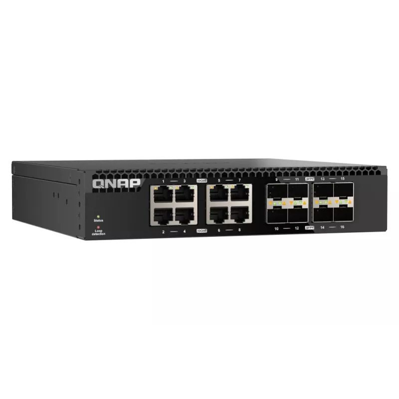 QNAP QSW-3216R-8S8T Switch de rede Unmanaged L2 10G Ethernet (100/1000/10000) Preto