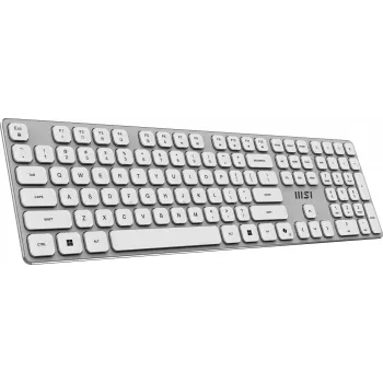 MSI FORGE K210 W COMBO WHITE US Teclado Rato incluído Home/Office USB QWERTY US English