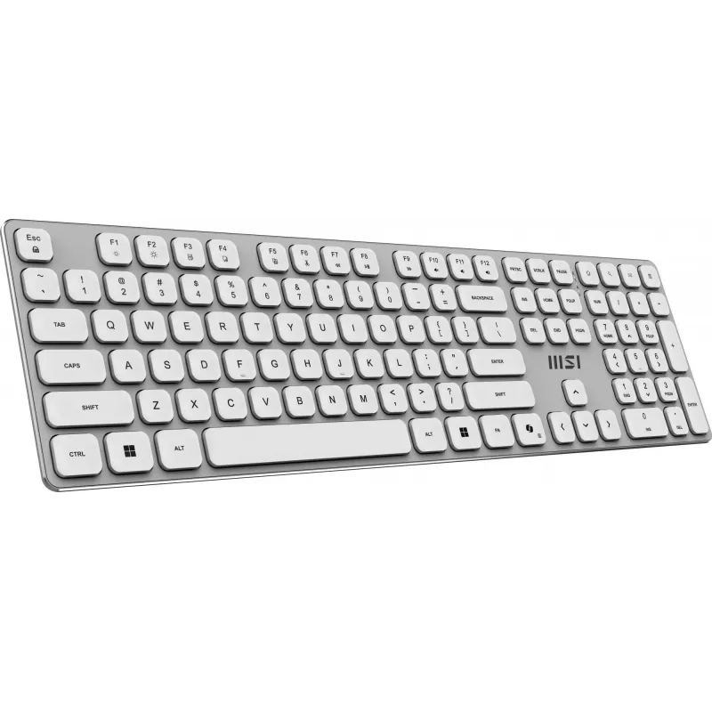 MSI FORGE K210 W COMBO WHITE US Teclado Rato incluído Home/Office USB QWERTY US English