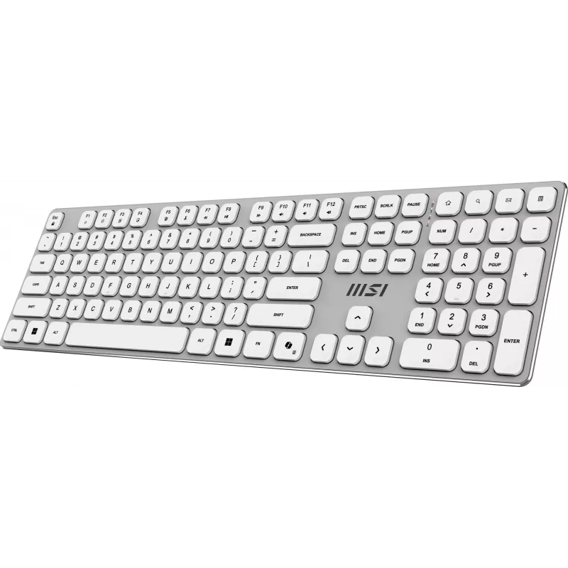 MSI FORGE K210 W COMBO WHITE US Teclado Rato incluído Home/Office USB QWERTY US English