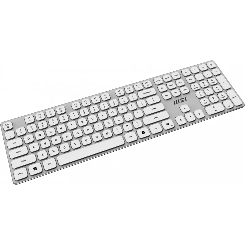 MSI FORGE K210 W COMBO WHITE US Teclado Rato incluído Home/Office USB QWERTY US English