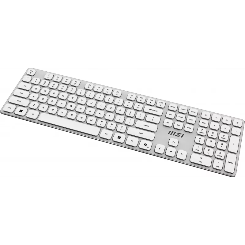 MSI FORGE K210 W COMBO WHITE US Teclado Rato incluído Home/Office USB QWERTY US English