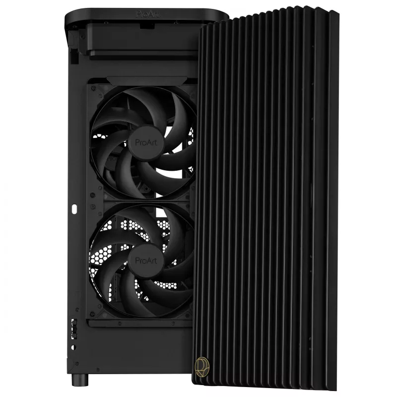 Caixa de PC ASUS ProArt PA401 Mesh Panel Preto, ATX, 2x160mm frente, 1x120mm traseira, 2x3,5