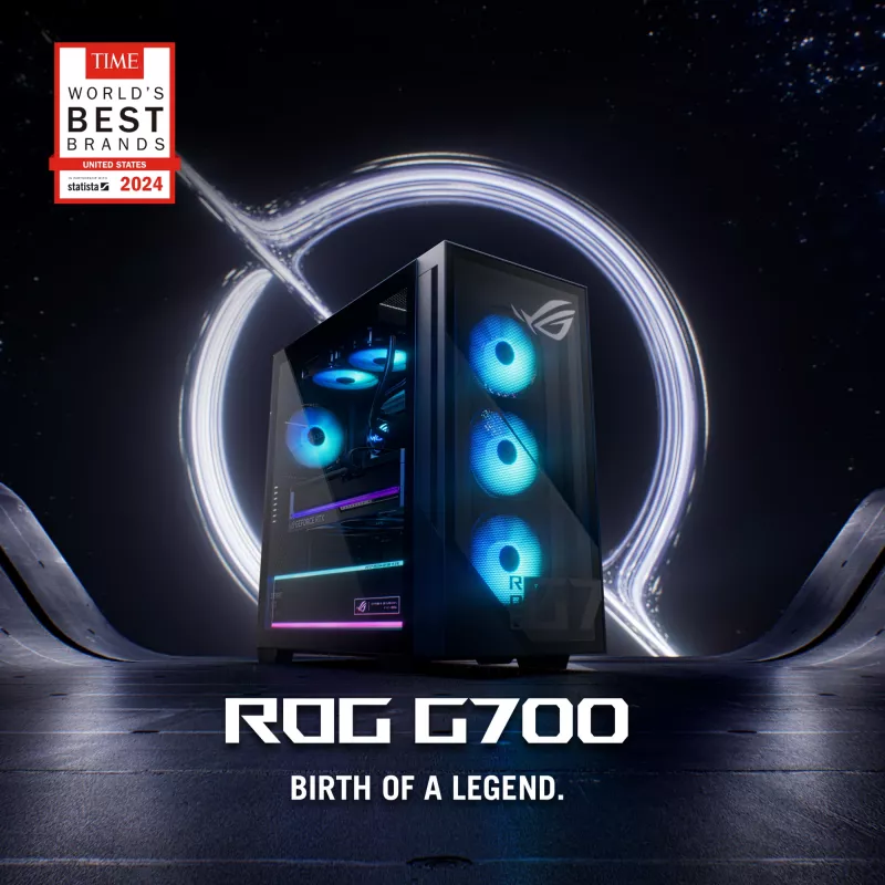 ASUS ROG G700 GM700TZ-R8400F004WS AMD Ryzen™ 5 8400F 32 GB DDR5-SDRAM 1 TB SSD NVIDIA GeForce RTX 5060 Ti Windows 11 Home Tower PC Preto