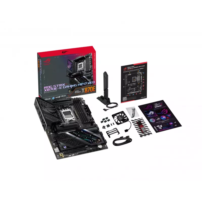 Motherboard ASUS ROG STRIX X870E-E GAMING WIFI7 NEO — AM5, Chipset X870E, suporte PCIe, Wi‑Fi 7