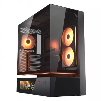 Cougar CFV235 Vision Midi Tower Caixa de PC, ARGB, LCD de 9,16