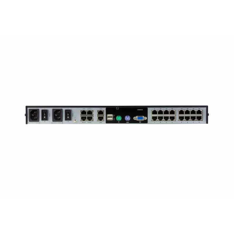 ATEN Switch KVM over IP 16 portas 2 bus CAT5e/6, LUC (Laptop USB Console), com suporte de áudio e Virtual Media