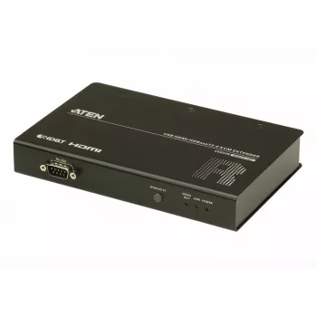 ATEN Extensor/Remoto KVM USB HDMI HDBaseT2.0, Recetor, Com fios, 100 m, Cat5e, Cat6, Cat6a, 4096 x 2160 píxeis, Preto