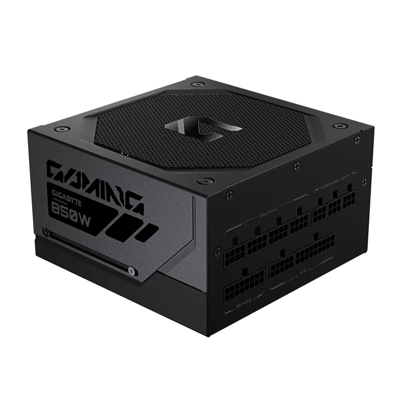 GIGABYTE GAMING 850GM PG5 Fonte de alimentação – PCIe 5.1, 80 PLUS Gold, design totalmente modular, ventoinha de 135 mm, compatível com ATX 3.1, ficha EU
