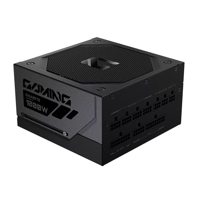 GIGABYTE GAMING 1000GM PG5 Fonte de alimentação - PCIe 5.1, 80 PLUS Gold, estrutura totalmente modular, ventoinha de 135 mm, compatível com ATX 3.1, ficha EU