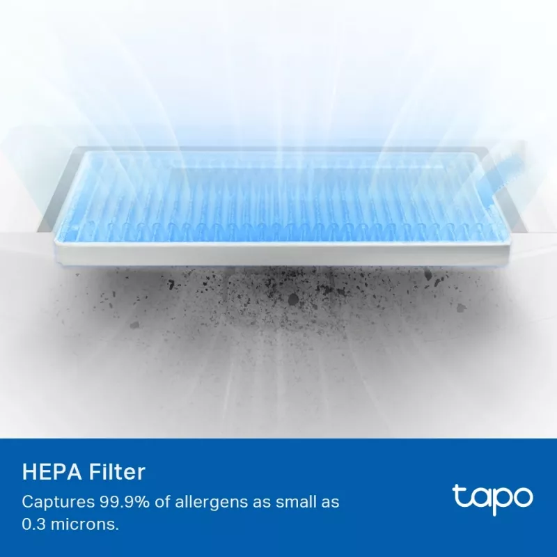 Conjunto de acessórios para robô aspirador TP-Link Tapo RVA100 — 2 filtros HEPA laváveis, escova principal, 2 escovas laterais (preto/branco)