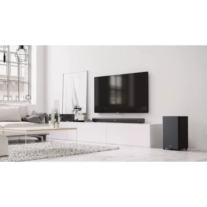 Barra de som Sharp HT-SBW460 metálico 3.1 canais 440 W