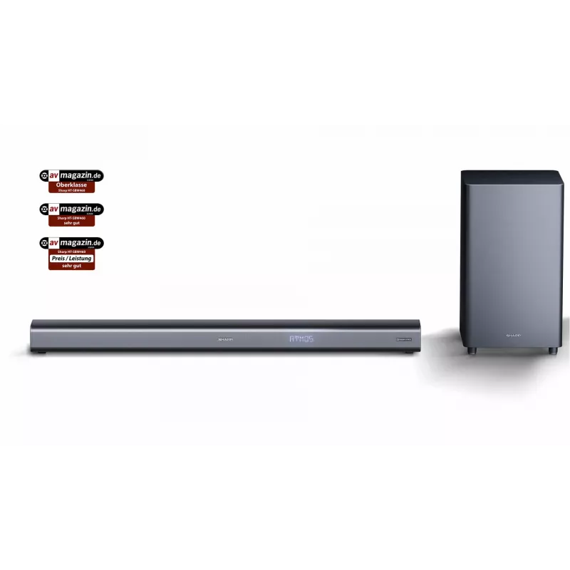 Barra de som Sharp HT-SBW460 metálico 3.1 canais 440 W