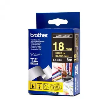Fita de laminagem brilhante Brother, dourado sobre preto, TZ, preto, transferência térmica, China, brilhante