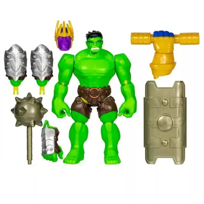 Figura de ação HASBRO Marvel MixMashers Avengers Hulk Mix-&-Match, multicolorida, para crianças a partir de 4 anos
