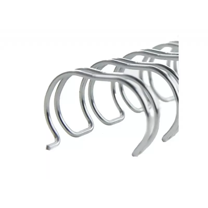 Lombadas de encadernação GBC WireBind 3:1 NO5 8mm A4, preto, 3 folhas, metal, A4, 8 mm, 322 mm