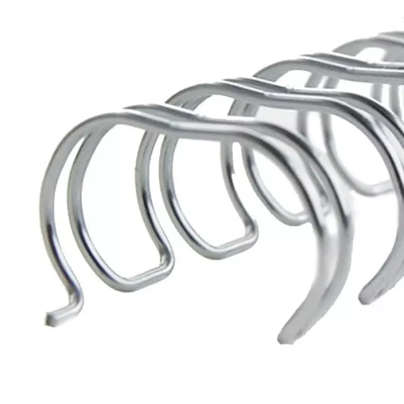 Lombadas de encadernação GBC WireBind 3:1 NO5 8mm A4, preto, 3 folhas, metal, A4, 8 mm, 322 mm