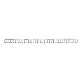 Lombadas de encadernação GBC WireBind 3:1 NO7 11mm A4, prateado, 3 folhas, metal, A4, 1,1 cm, 266 mm