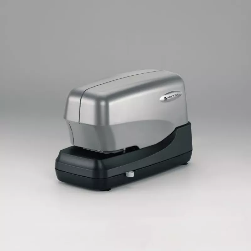 Agrafador elétrico de cartucho Rexel Stella70 EU, 70 folhas, retrocesso, 5000 agrafos, preto, prateado, 259 mm, 372 mm