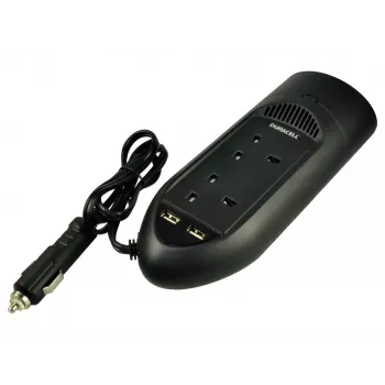 Inversor Duracell 175W com tomadas duplas UK, Universal, Automóvel, 12 V, 175 W, 12 V, DC para AC