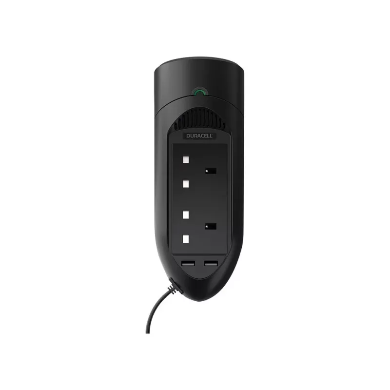 Inversor Duracell 175W com tomadas duplas UK, Universal, Automóvel, 12 V, 175 W, 12 V, DC para AC