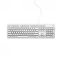 Teclado DELL KB216 universal USB QWERTY nórdico branco